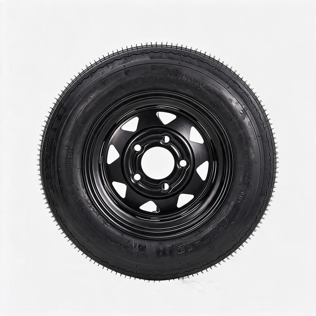 4.80-12 Trailer Tires with 12 in Rims, 2 Pack H730