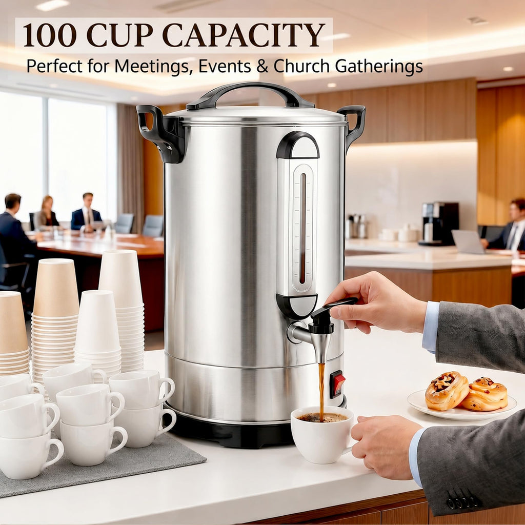 100 Cup Stainless Steel Commercial Coffee Urn N83409