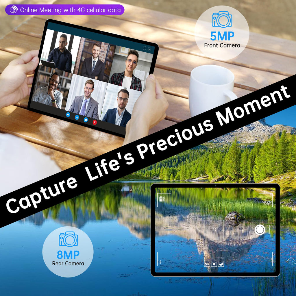 Android 14 Tablet with Sim Card Slot 10GB+32GB 10 inch Tablet B569