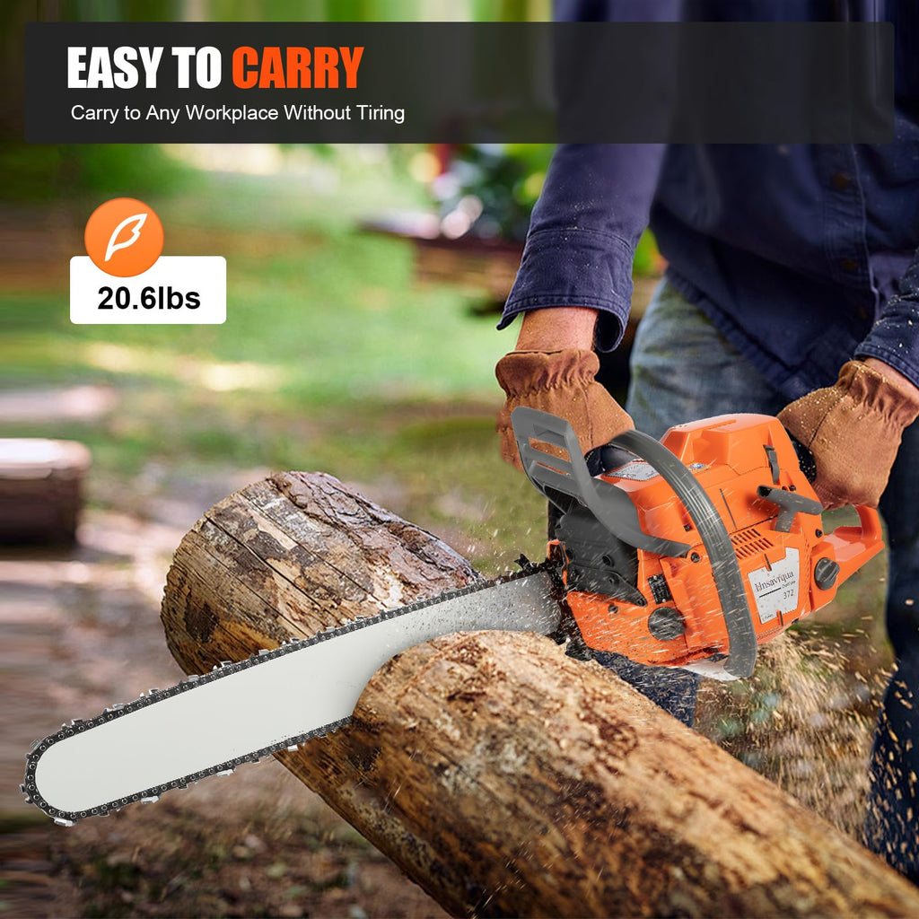 72CC Gas Chainsaw 2 Stroke 24'' Guide Board L74458