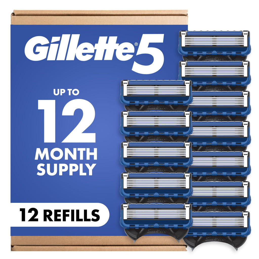 5-Blade Razor Blade Refills, 12 Count Y32457