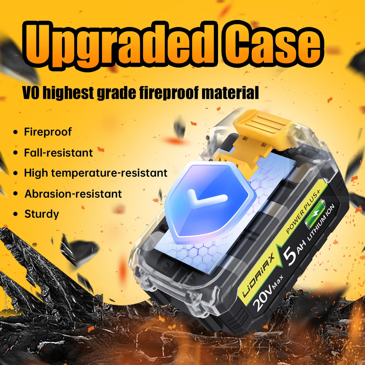 20V Max 5.0AH Lithium Ion Replacement Battery 2 Pack B795