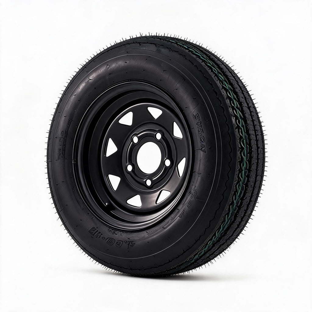 4.80-12 Trailer Tires with 12 in Rims, 2 Pack H730