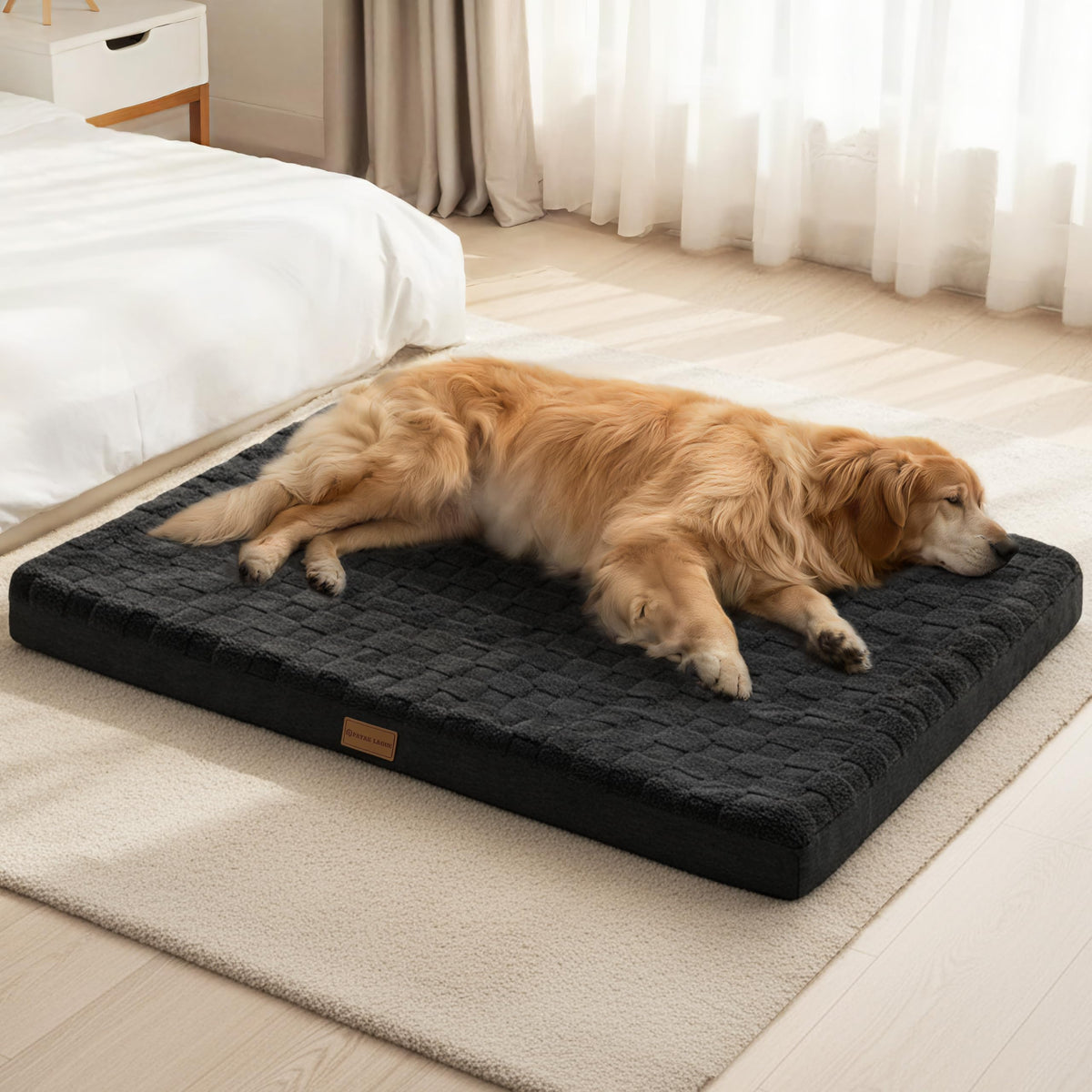 Large Washable Dog Bed 36''X24'' Black K744574