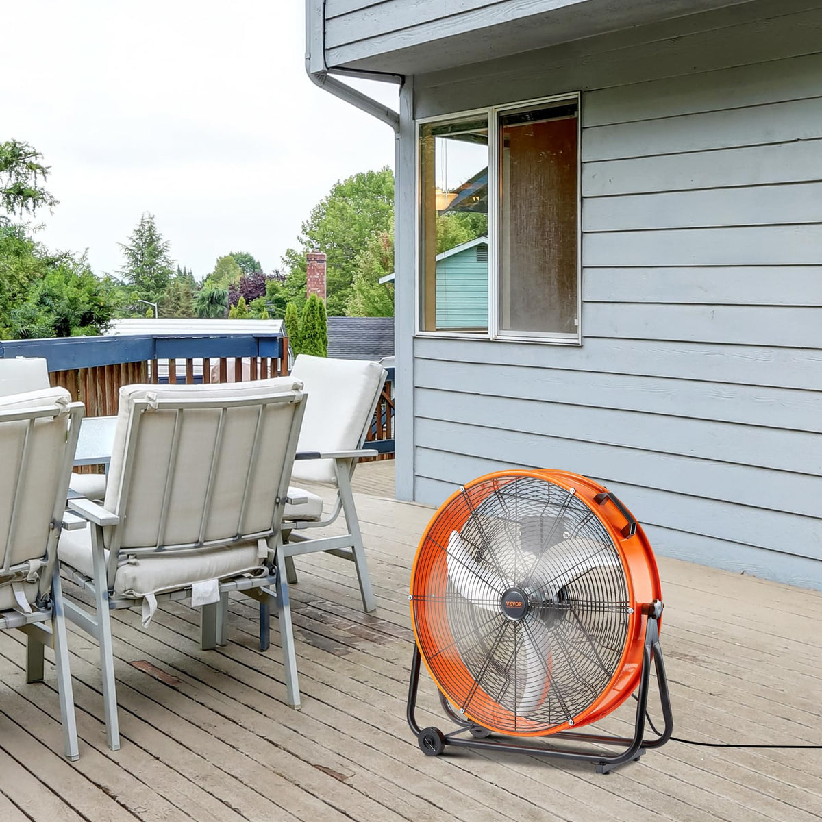 24" High Velocity 3-Speed Industrial Drum Fan C5397
