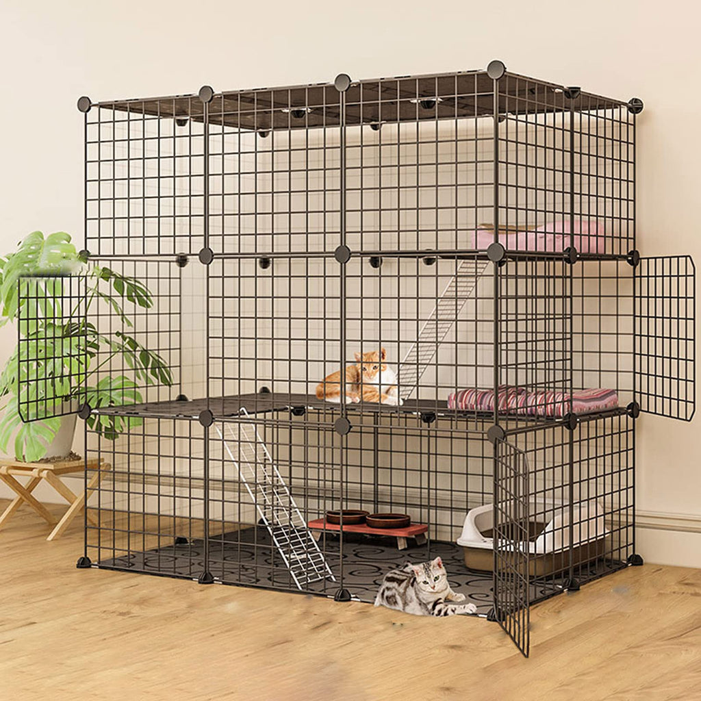 Metal Wire Small Animal Cage 111 * 75 * 109cm H3060