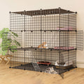 Metal Wire Small Animal Cage 111 * 75 * 109cm H3060