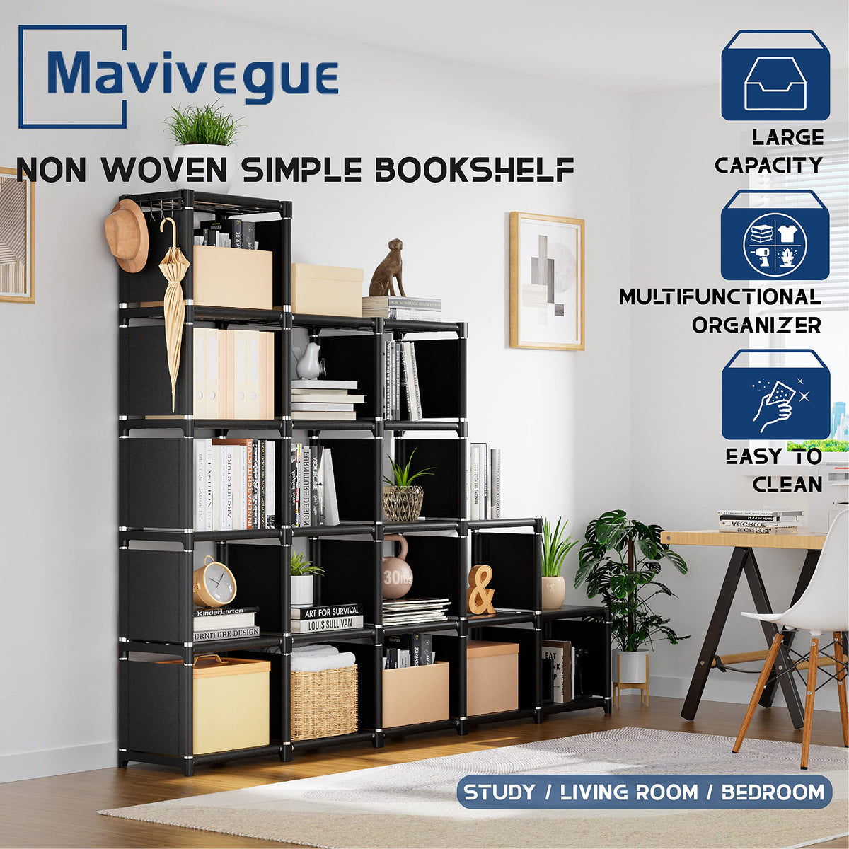18 Cube Extra Large Bookcase Storage Organizer H5743