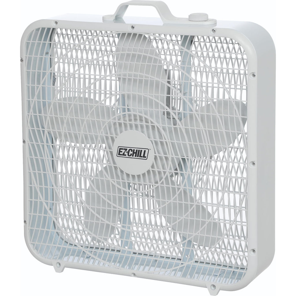 20-Inch Portable Box Fan with 3-Speed Control White T609
