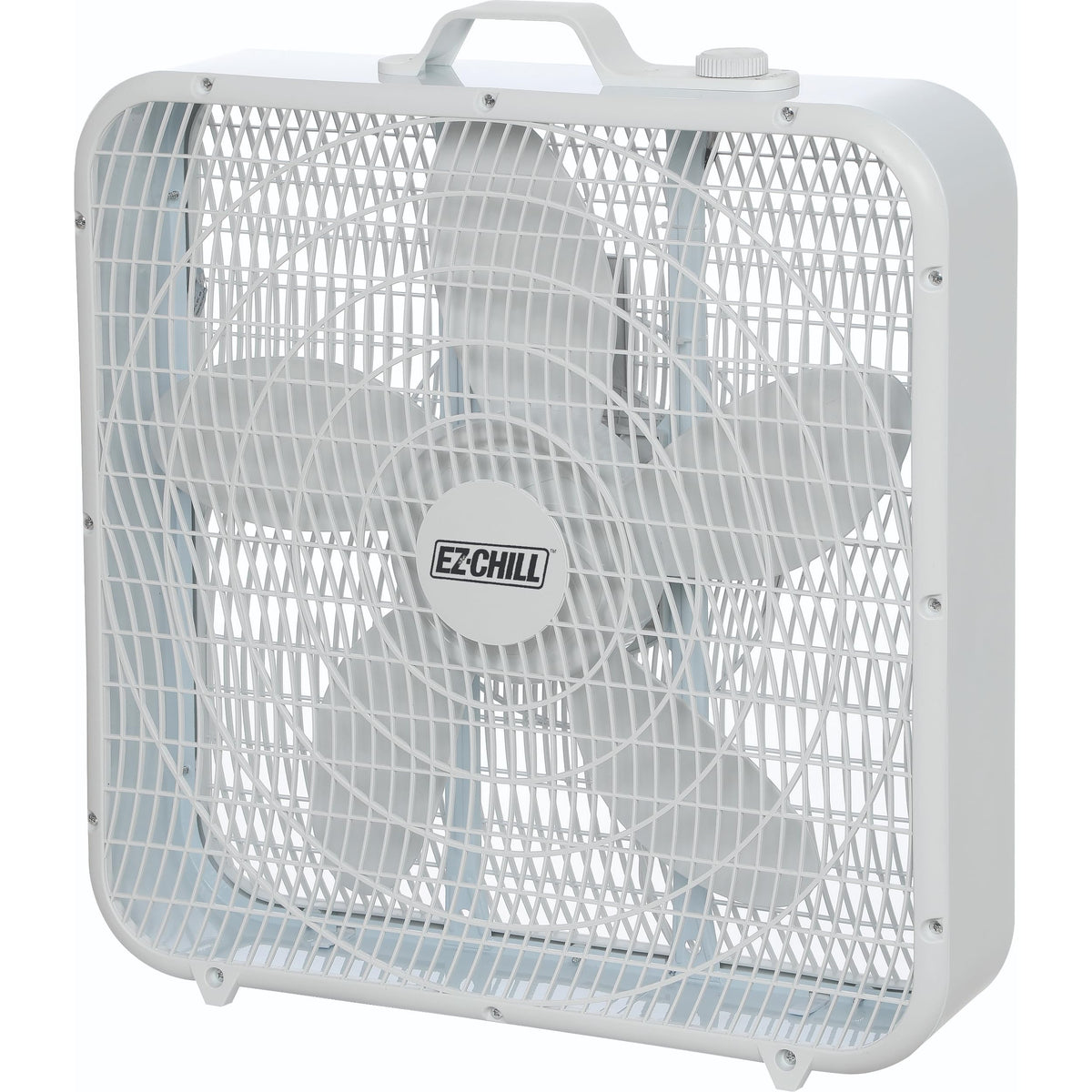20-Inch Portable Box Fan with 3-Speed Control White T609