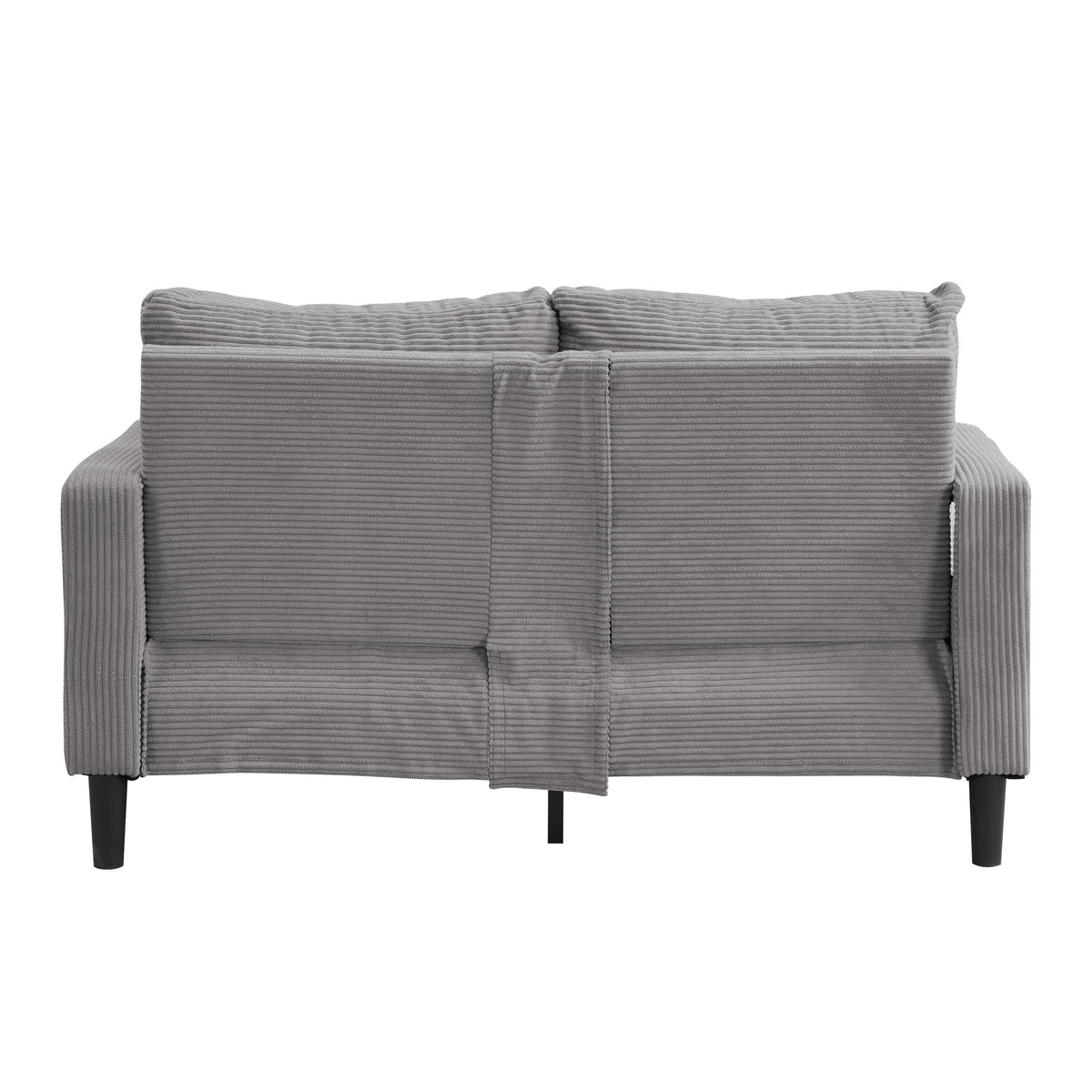Light Gray Upholstered 2 Seat Loveseat Sofa J536897