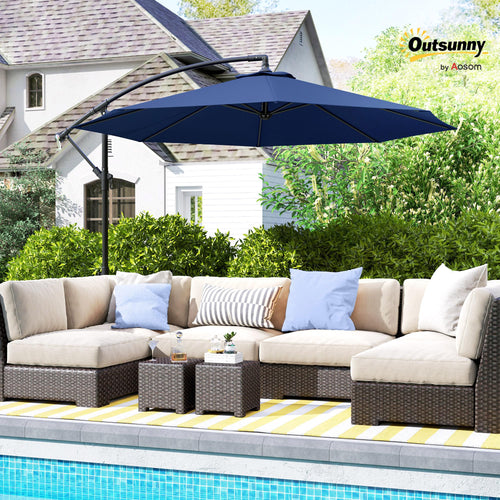 10' Cantilever Tilt Offset Patio Umbrella Z663