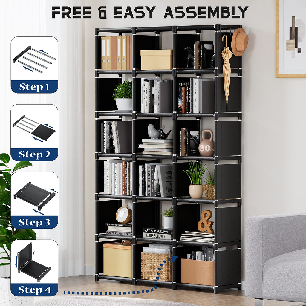 18 Cube Extra Large Bookcase Storage Organizer H5743