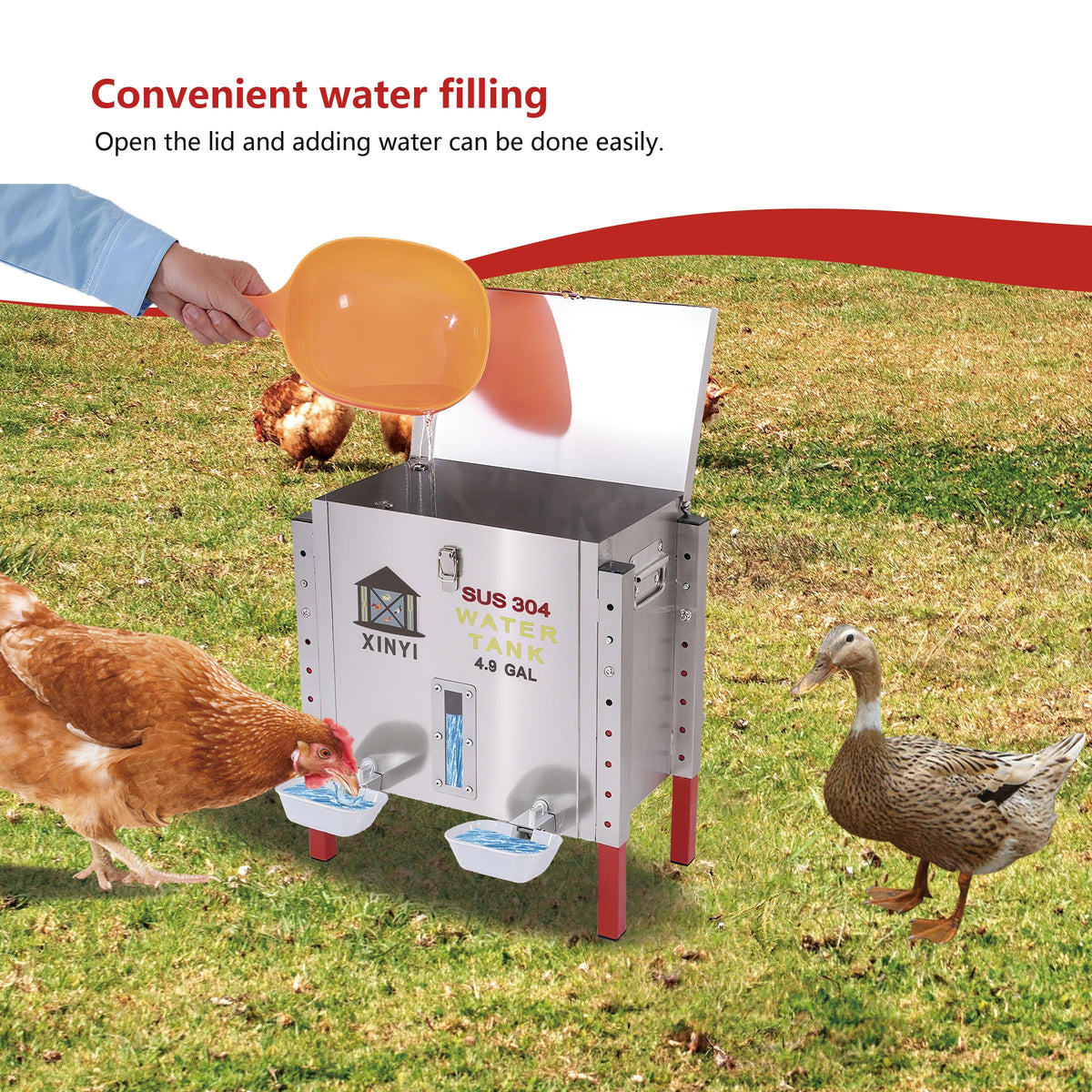 Automatic Chicken Waterer 4.9 Gallon O9932