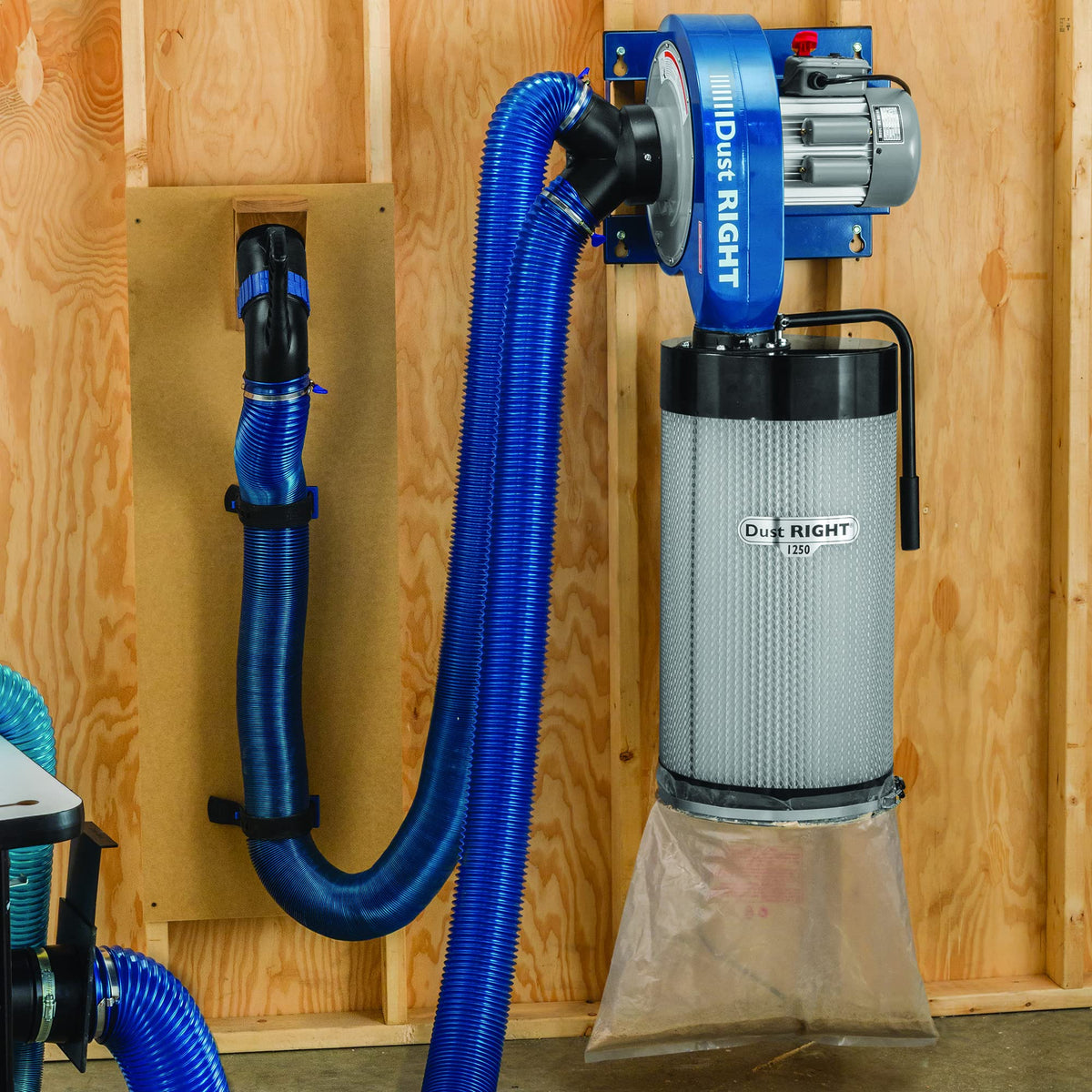 1250 CFM Dust Collector Filter Canister with 14-Gal Bag Q49400