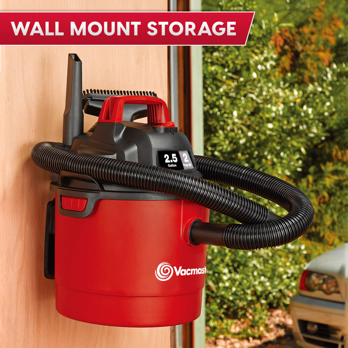 2.5-Gal Wall Mount Wet/Dry Vacuum L325