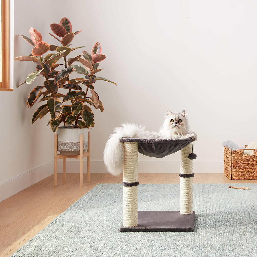 Cat Condo Tower with Hammock Bed and Scratching Posts P889942
